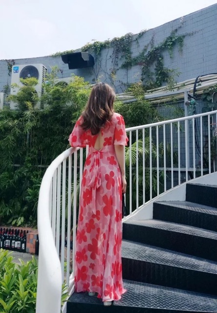 Đầm maxi hoa cao cấp xinh đẹp