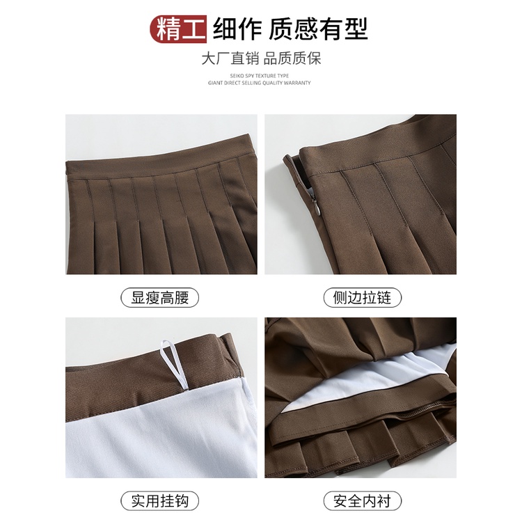 NRVP Chân Váy Chữ A Lưng Cao Màu Sắc Thời Trang