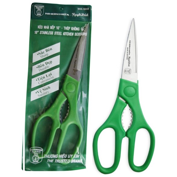 Kéo Cắt Nhà Bếp 10” (NHK-10INB) Nguyễn Đình Chính Hãng, vov Cung Cấp & Bảo Trợ.