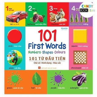 Sách - 101 first words numbers -shapes - colours 101 từ đầu tiên- chữ số hình dạng màu sắc