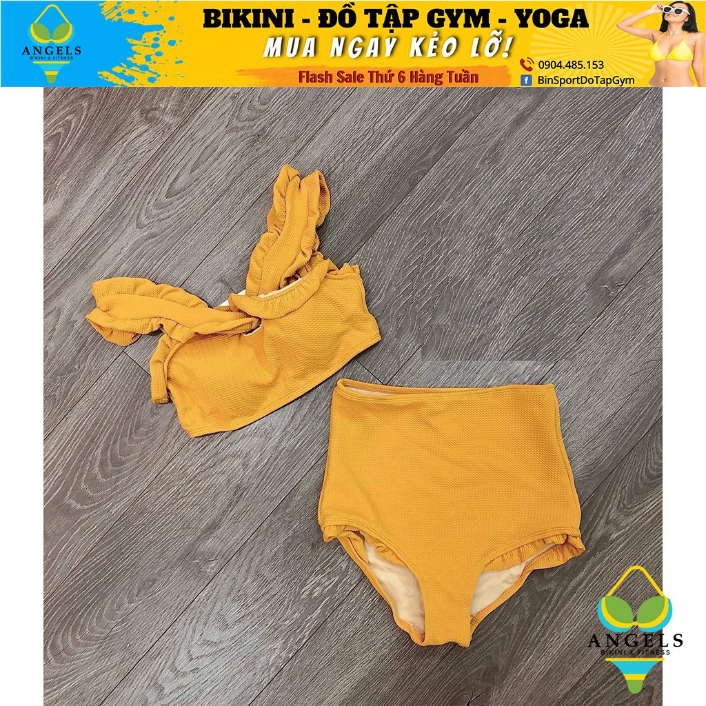 Bikini,Bộ Đồ Bơi Cổ Chéo Màu Vàng, Hàng Nhập Đủ Size M L XL,BHN015 [ Giá Sỉ ] | BigBuy360 - bigbuy360.vn