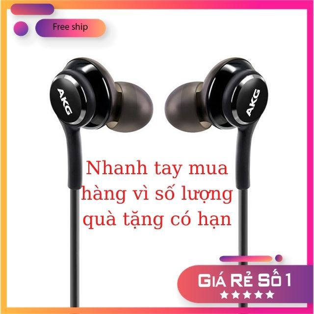 [ Tặng Giá Đỡ Điện Thoại ] Tai nghe nhét tai Samsung AKG S10 Tai Nghe Âm Pass Hay Dòng Cao Cấp Có Hộp Đựng Sang Trọng