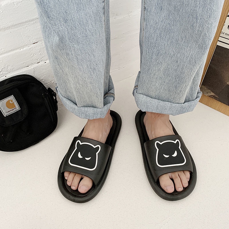 Dép quai ngang đế dày chống trượt phong cách mùa hè Hàn Quốc trẻ trung cho nam và nữ