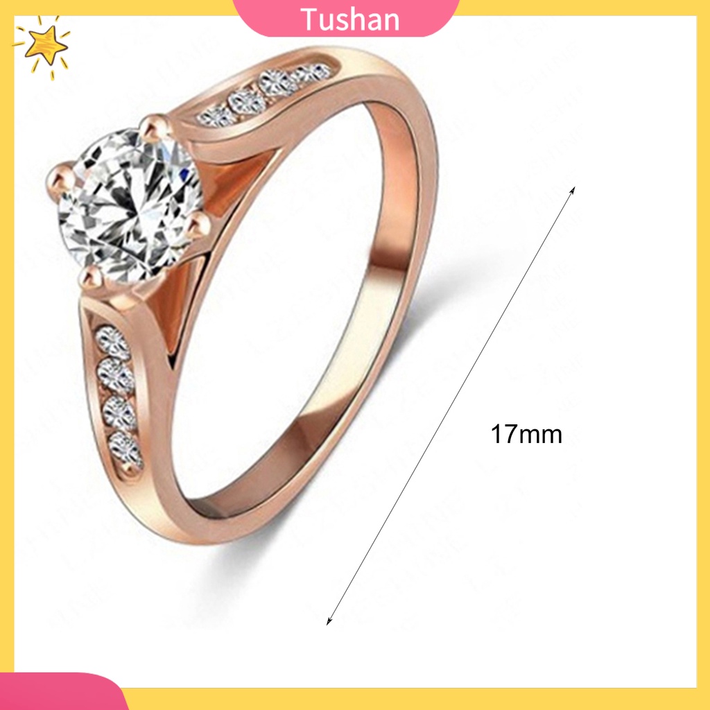 Nhẫn đeo tay kim loại đính đá lấp lánh thiết kế sang trọng cho nữ