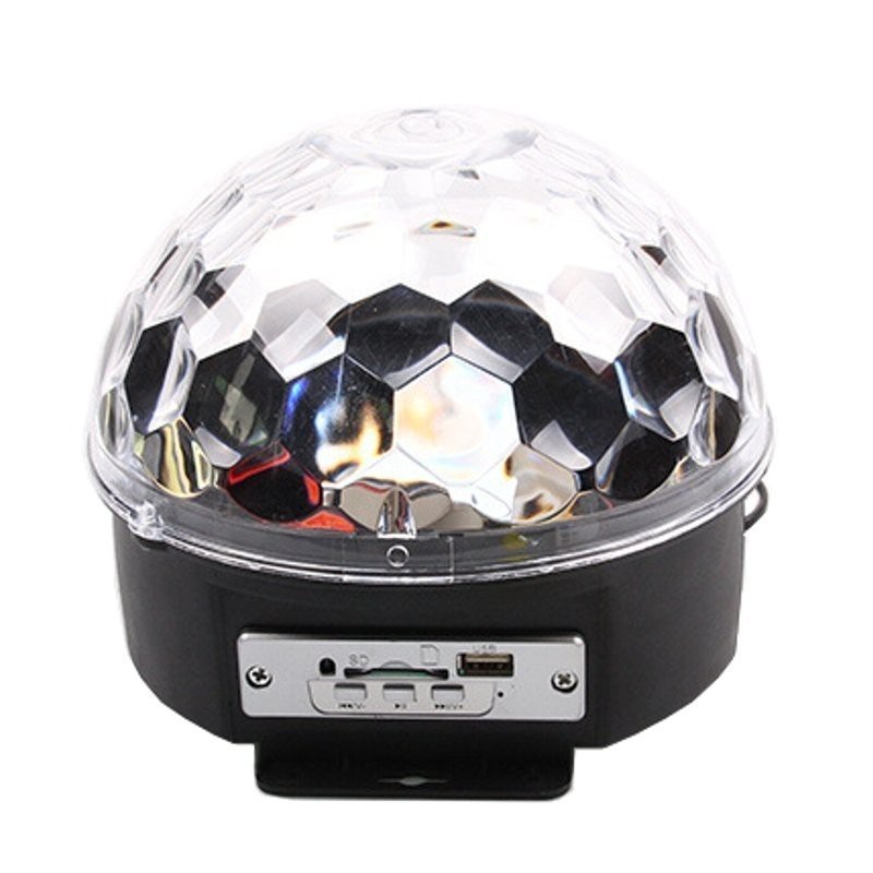 [GIÁ TỐT] ĐÈN LED QUẢ CẦU QUAY CẢM ỨNG XOAY PHA LÊ 7 MÀU NHẤP NHÁY THEO NHẠC(TẶNG KÈM USB VÀ ĐIỀU KIỂN)