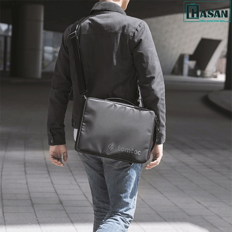 Túi đeo chéo chính hãng TOMTOC (USA) Urban Codura Shoulder Bags - H14-C01 cho Macbook Pro 13-14 inch/Ultrabook 13 inch