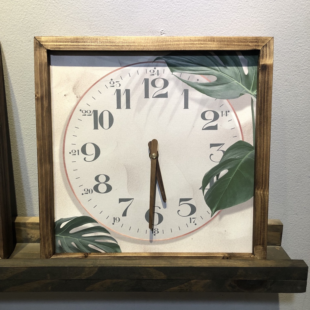 Đồng hồ treo tường gỗ |Tranh đồng hồ trang trí tường kim trôi | Artclock Soyn C155