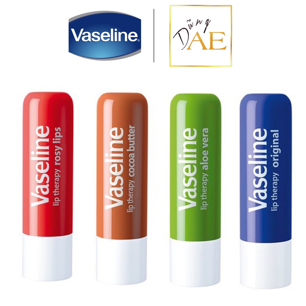 Son Dưỡng Vaseline Thỏi - Son Dưỡng Môi Vaseline Lip Therapy Dưỡng Ẩm 4.8g