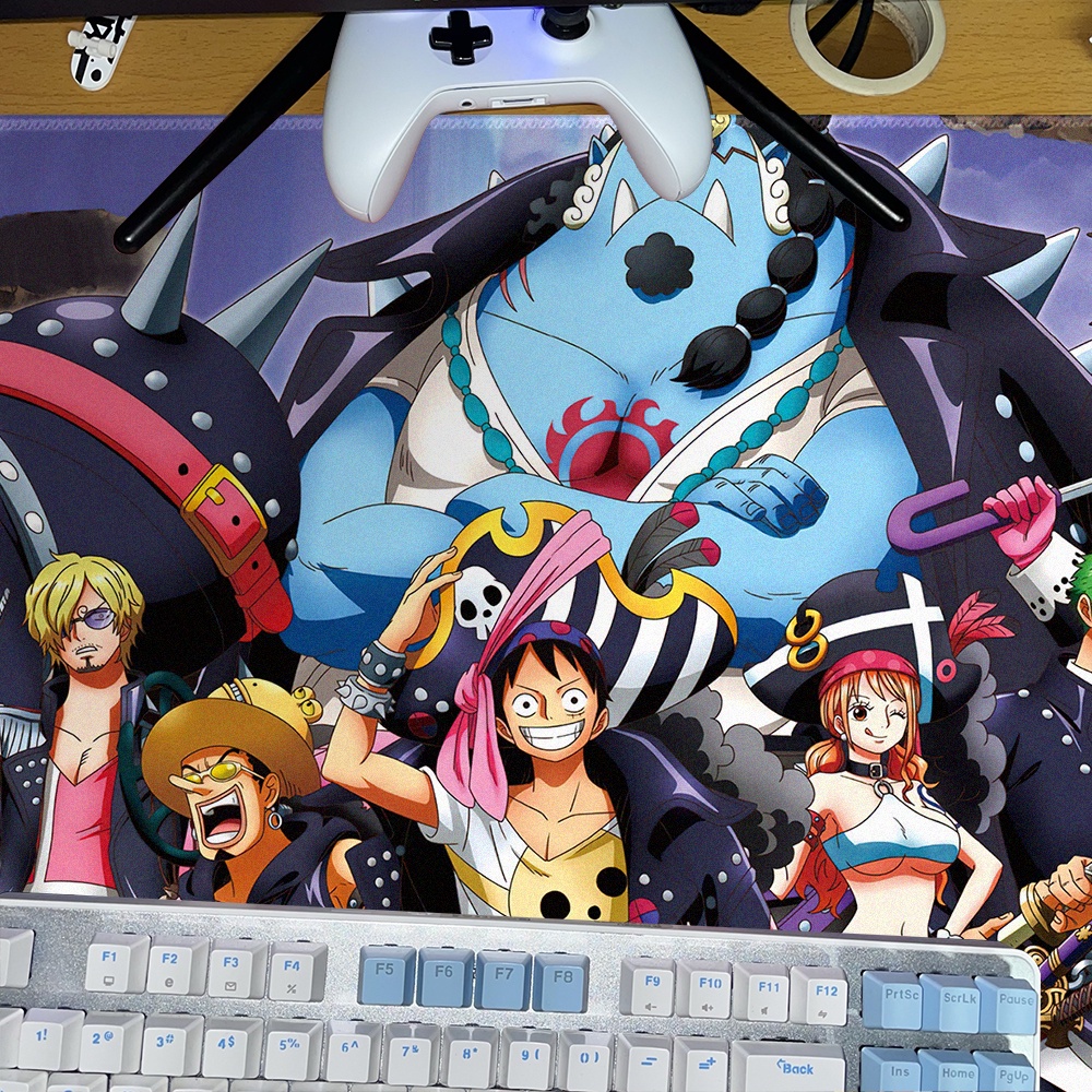 Tấm Lót Chuột Và Bàn Phím Cỡ Lớn Họa Tiết One Piece Độc Đáo