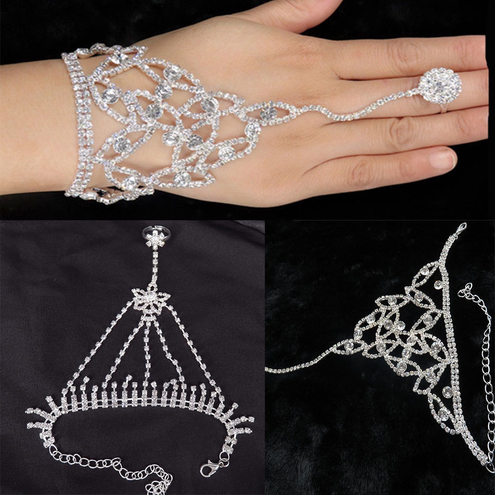 Vòng Tay Kèm Nhẫn Thiết Kế Đơn Giản Thời Trang Sang Trọng Cho Nữ