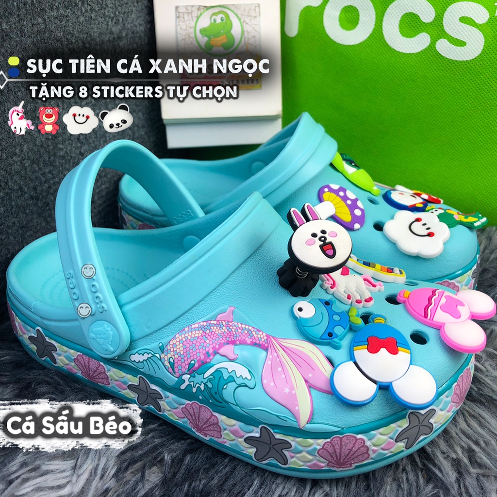 Dép sục cross cho bé NÀNG TIÊN CÁ chống trơn trượt siêu dễ thương.