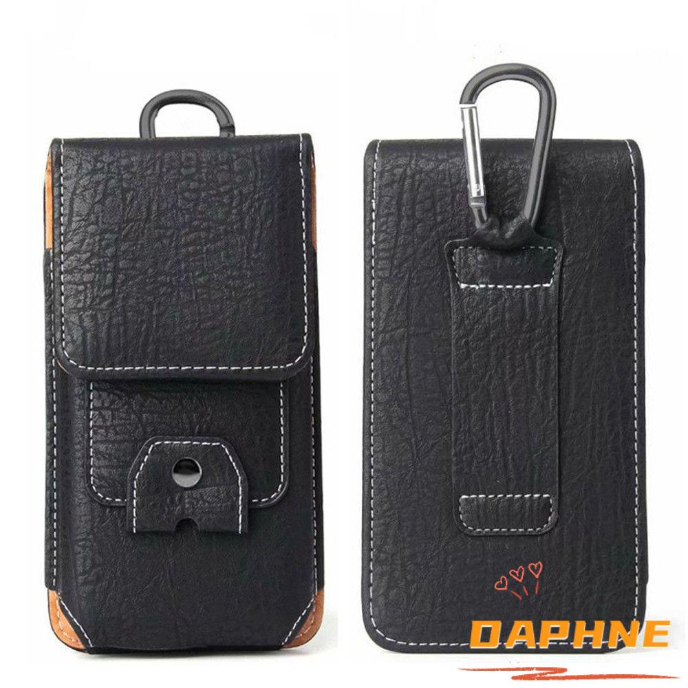 ♫Daphne♫ Bao Da Đựng Điện Thoại Đeo Thắt Lưng Tiện Lợi