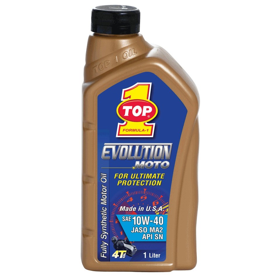 EVOLUTION 10W40 MA2 1000cc Nhớt xe máy tổng hợp 100% cao cấp TOP 1 Oil USA