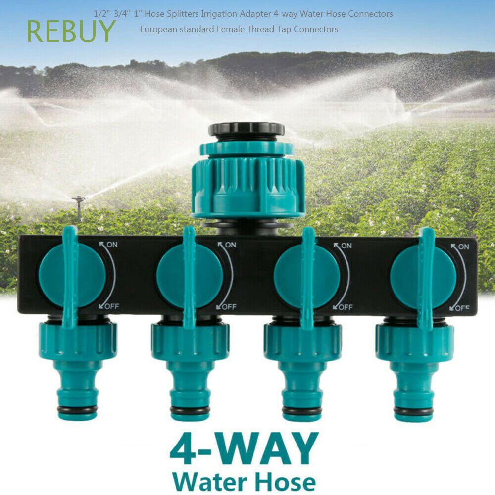 Đầu Chia Vòi Nước 4 Cổng 1 / 2 "- 3 / 4" - 1 "Nhiều Màu Sắc Tiện Dụng Cho Sân Vườn
