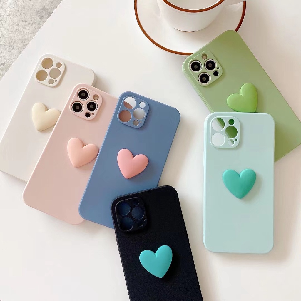 Ốp Điện Thoại Cho Iphone 11 12 13 8 7 plus 8 7 11 13 Pro Max X Xs Max XR SE 202012 Ốp Điện Thoại Silicone Mềm Màu Kẹo Ngọt Xinh Xắn Cho pro max