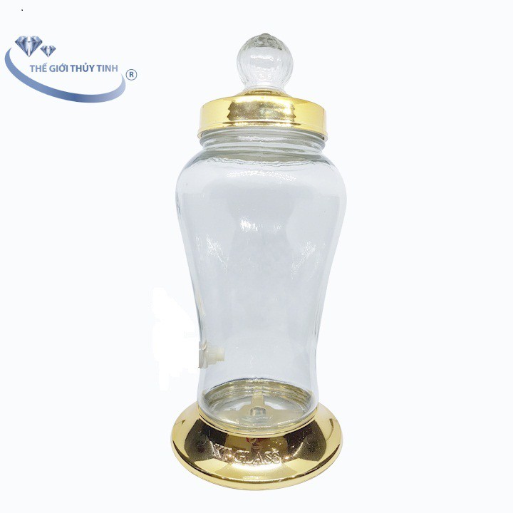 Bình Thủy Tinh Ngâm Rượu Nhân Sâm 4 Lít
