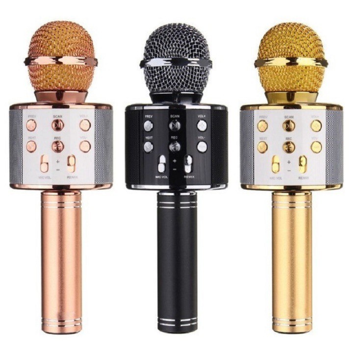 [BÁN CHẠY]  Micro hát karaoke WS 805 kiêm loa Bluetooth