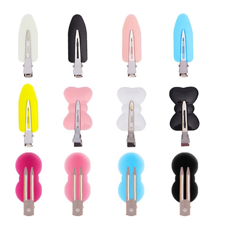 Bộ 2 / 3 / 4 Kẹp Tóc Không Đường May Cố Định Tóc Mái