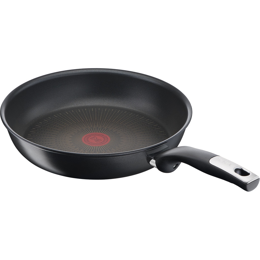 Chảo chiên Tefal Unlimited 28cm G2550602- Sản Xuất Tại Pháp - Hàng Chính Hãng- Phủ Titanium -Báo Nhiệt Thông Minh