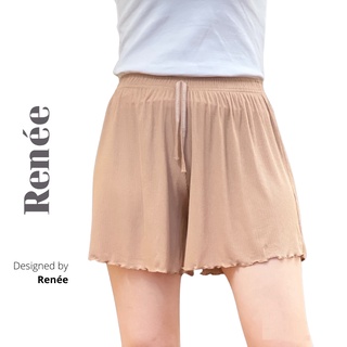 Quần Đùi Mặc Nhà Nữ RENEE Quần Short Mùa Hè Chất Cotton Tăm Lạnh Mịn Mát - QS01