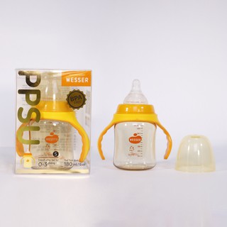 [MẪU MỚI 2020] Bình Sữa Wesser PPSU Cổ Rộng CAO CẤP 180ML