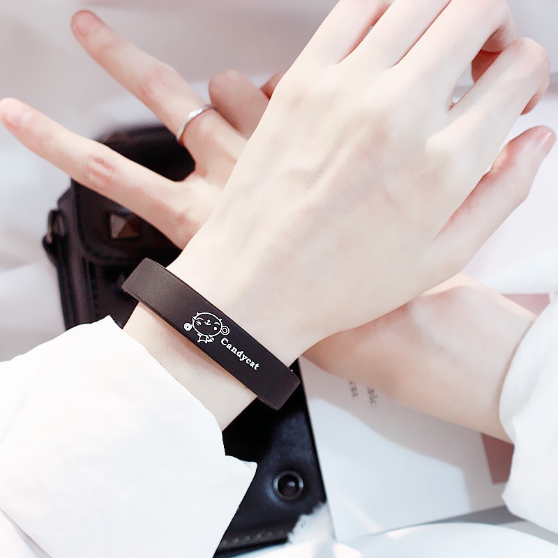 (Giá sỉ) Vòng tay silicon CanDyCat phong cách Hàn