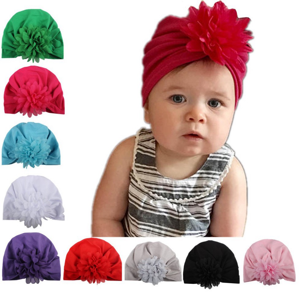 KATE19 Mũ Turban Hoa Cho Bé Gái Băng Đô Bé shop donghogiare88