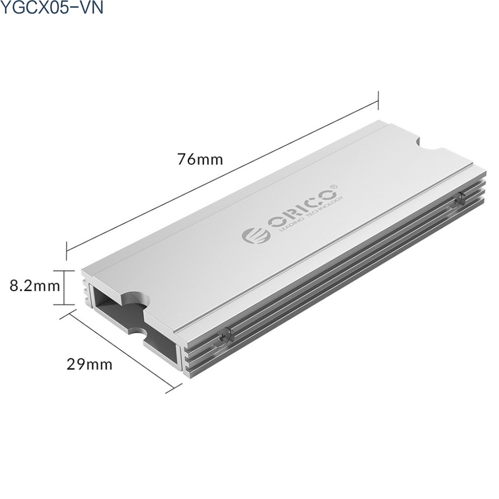 Bộ Tản Nhiệt Orico Nvme M.2 Ssd Bằng Hợp Kim Nhôm Kèm Đệm Tản Nhiệt | BigBuy360 - bigbuy360.vn