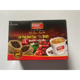 Cà Phê hòa tan ROMAX 3 in 1 (hộp 20 gói) - Romax Coffee