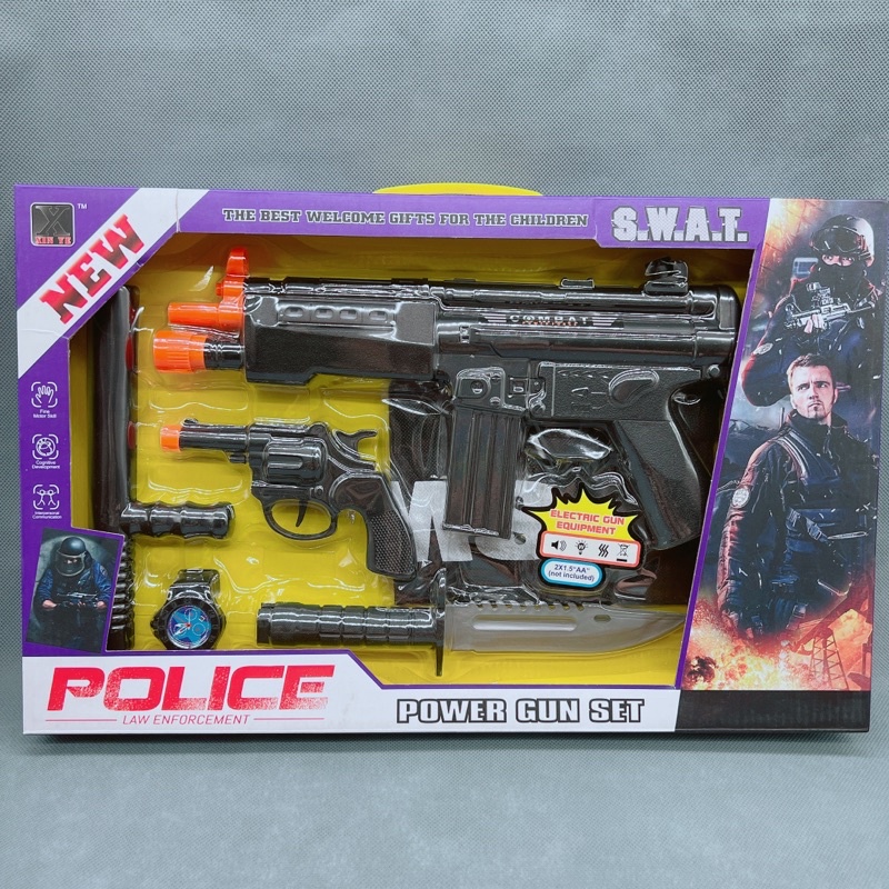 Bộ đồ chơi bé trai, đồ chơi chiến đấu tập làm police