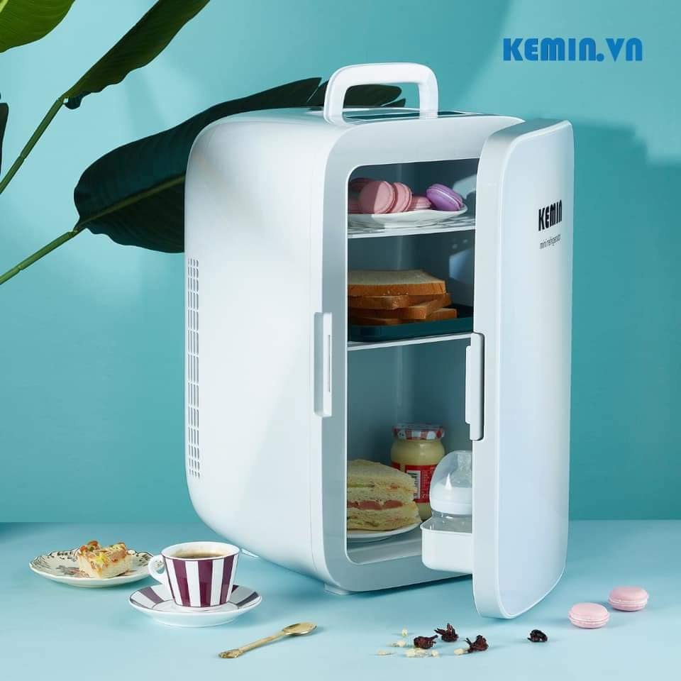 Tủ lạnh mini KEMIN 25 Lít màu 3 SỌC [ có sẵn], Tủ đựng bảo quản mỹ phẩm