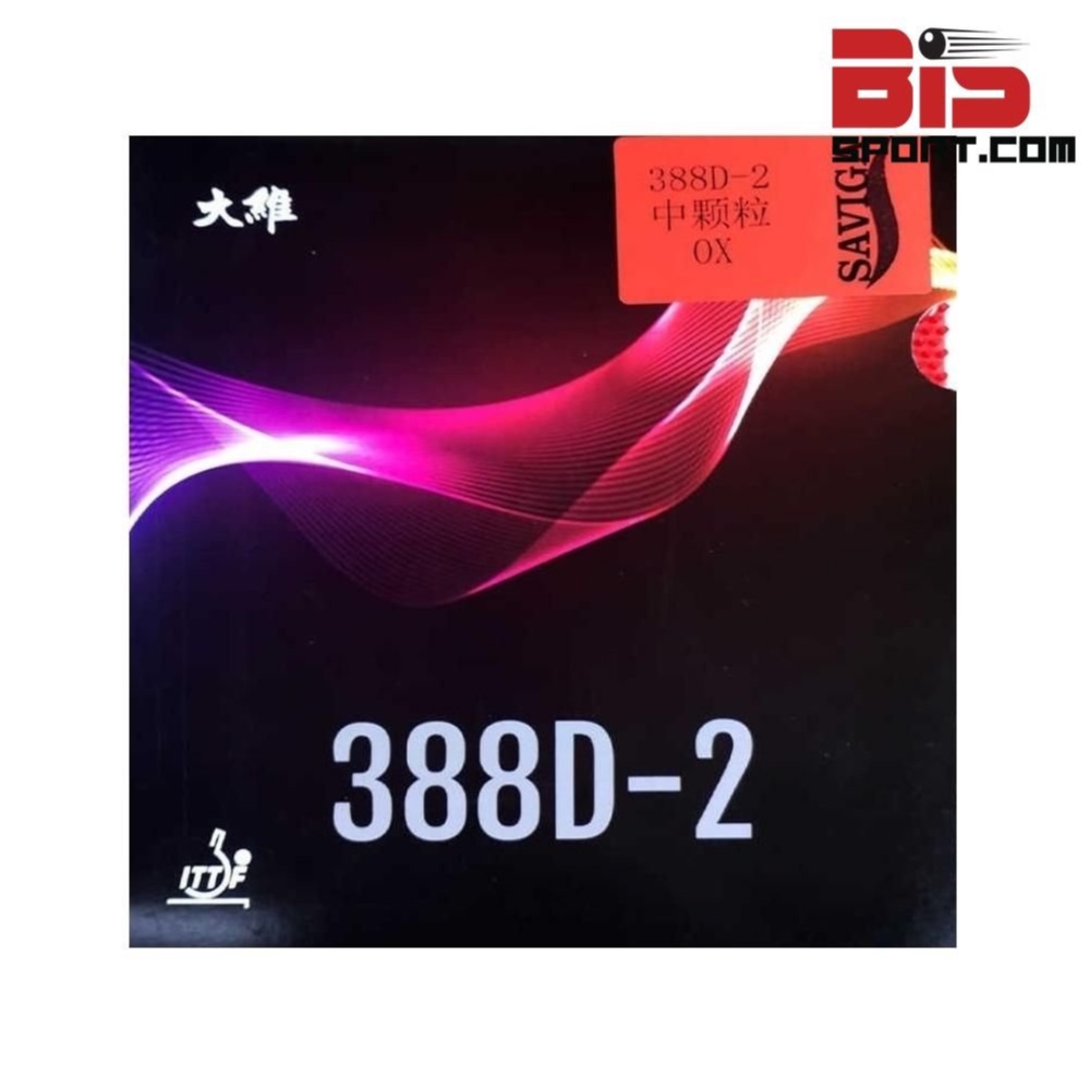 Mặt Vợt Bóng Bàn Gai Saviga 388D - 2 Chính Hãng - Gai Dài - Gai Thủ - Bóng Đi Cực Dị , Lắc , Cảm Giác Cao