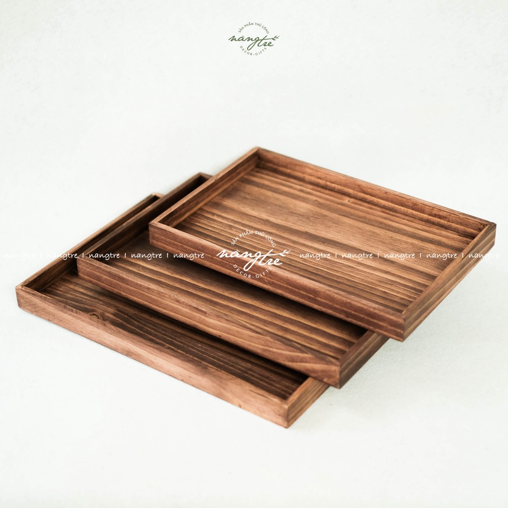 Khay Gỗ Chữ Nhật Đa Năng