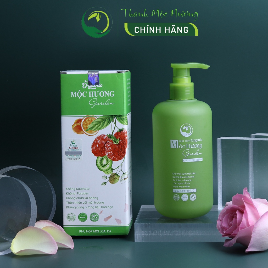 Sữa tắm trắng da Mộc Hương Garden Thanh Mộc Hương 350ml
