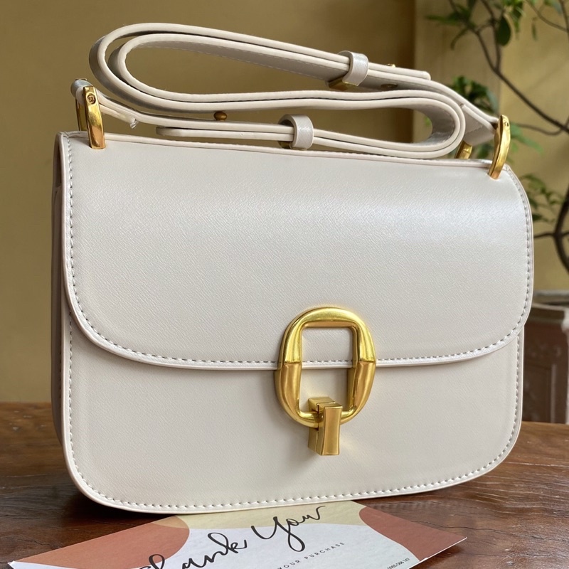 Túi xách nữ đi làm\đi chơi khoá cài kim loại chất da cao cấp- LOLI | BigBuy360 - bigbuy360.vn