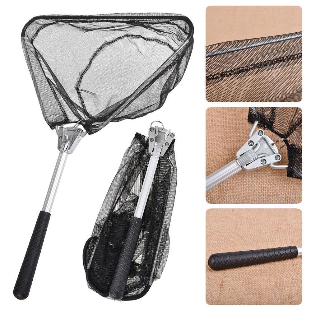 WTTLE Lưới Bắt Cá Mini Bằng Hợp Kim Nhôm Siêu Nhẹ