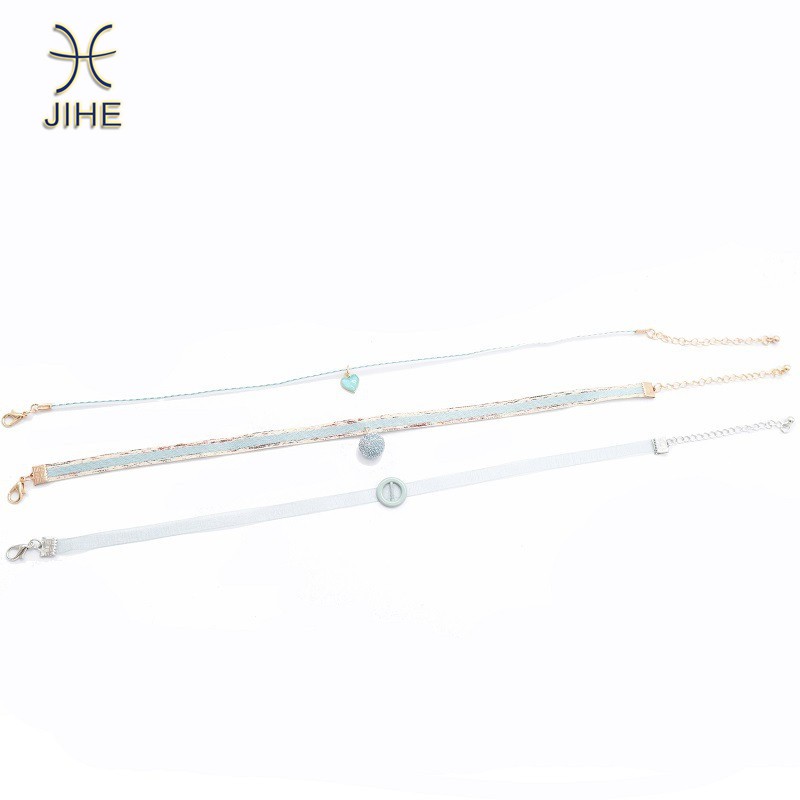 Vòng cổ choker Mặt Trái Tim Dễ Thương Cho Nữ