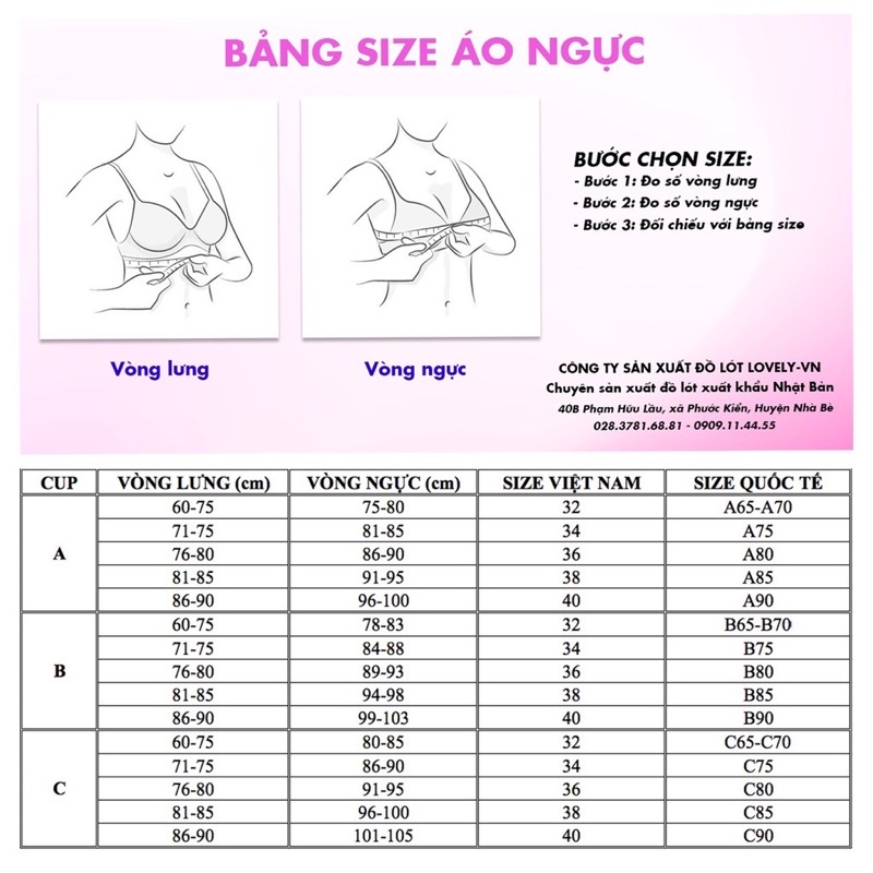 Áo Lót Boya Ren Thêu Không Mút Có Gọng Dành Cho Khách Có Ngực Size (B75-B90)