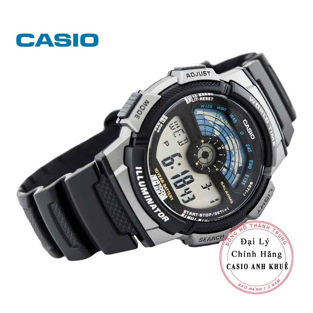 Đồng hồ nam điện tử Casio AE-1100W-1AVDF dây nhựa