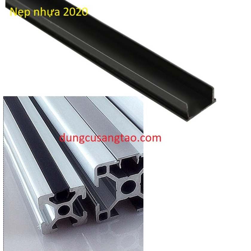 Nẹp nhựa chèn nhôm 2020, 2040 (2m)
