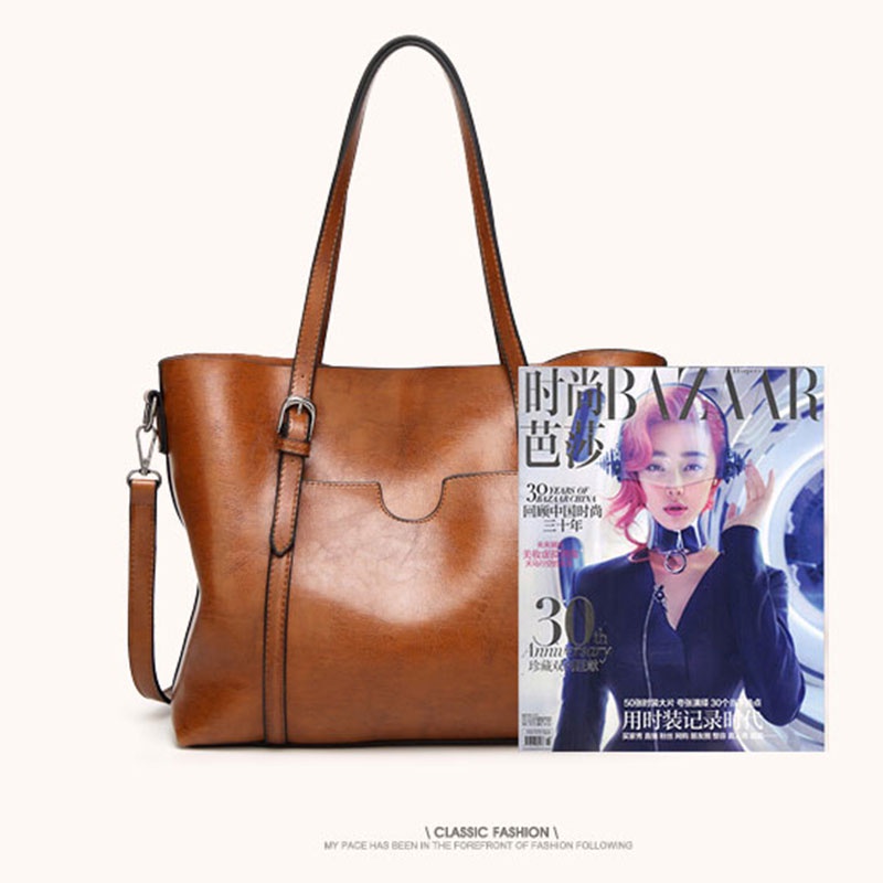 Túi Xách Da Bóng Phong Cách Retro Sang Trọng Cho Nữ