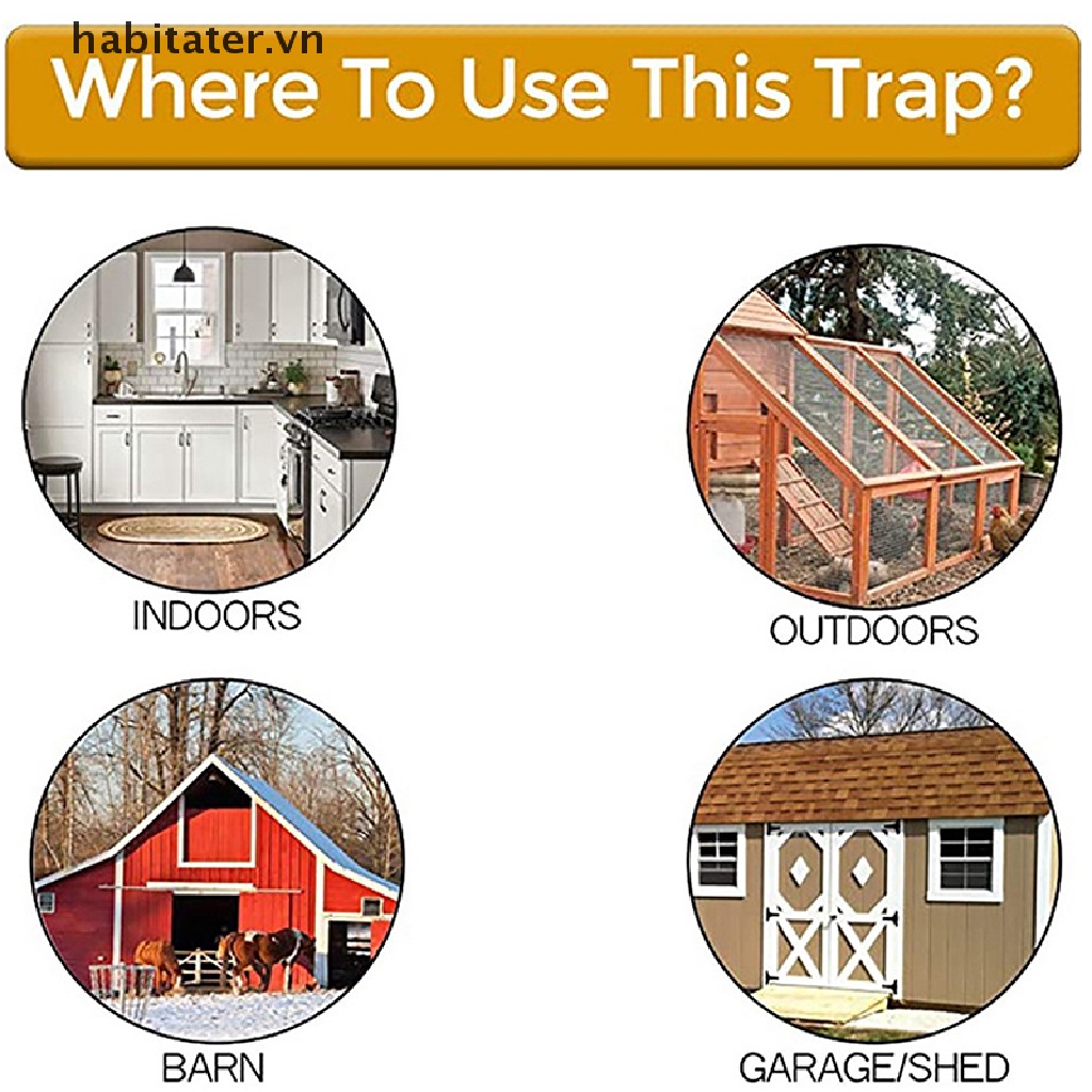 Bẫy Chuột Thông Minh Bằng Nhựa Có Thể Tái Sử Dụng