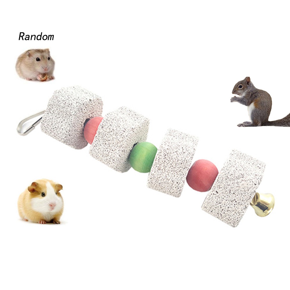 ✡Phụ Kiện Chuyên Dụng Dành Cho CWN✡Đồ Chơi Chuỗi Hạt Đá Mài Răng Cho Hamster / Thỏ / Vẹt Cưng