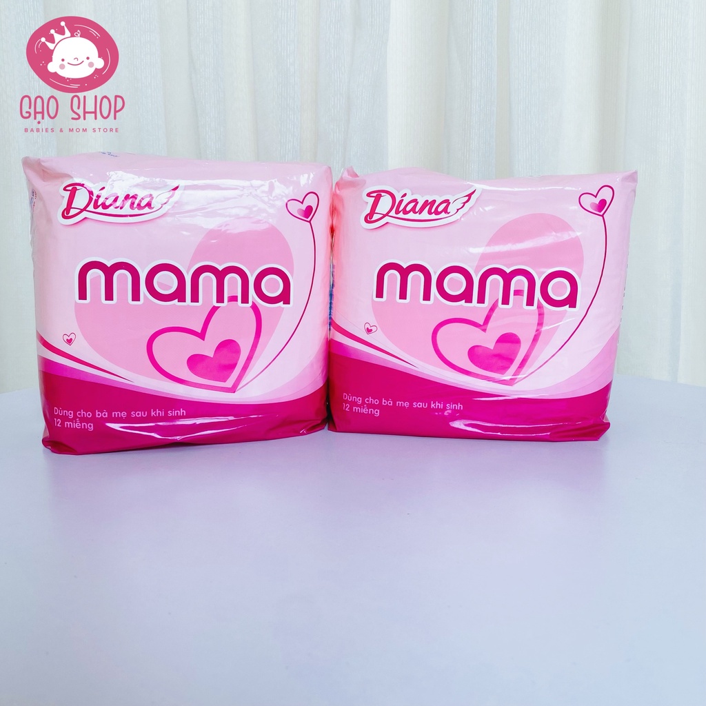 Gói 12 Miếng Băng Vệ Sinh Diana Mama Cho Mẹ Sau Sinh