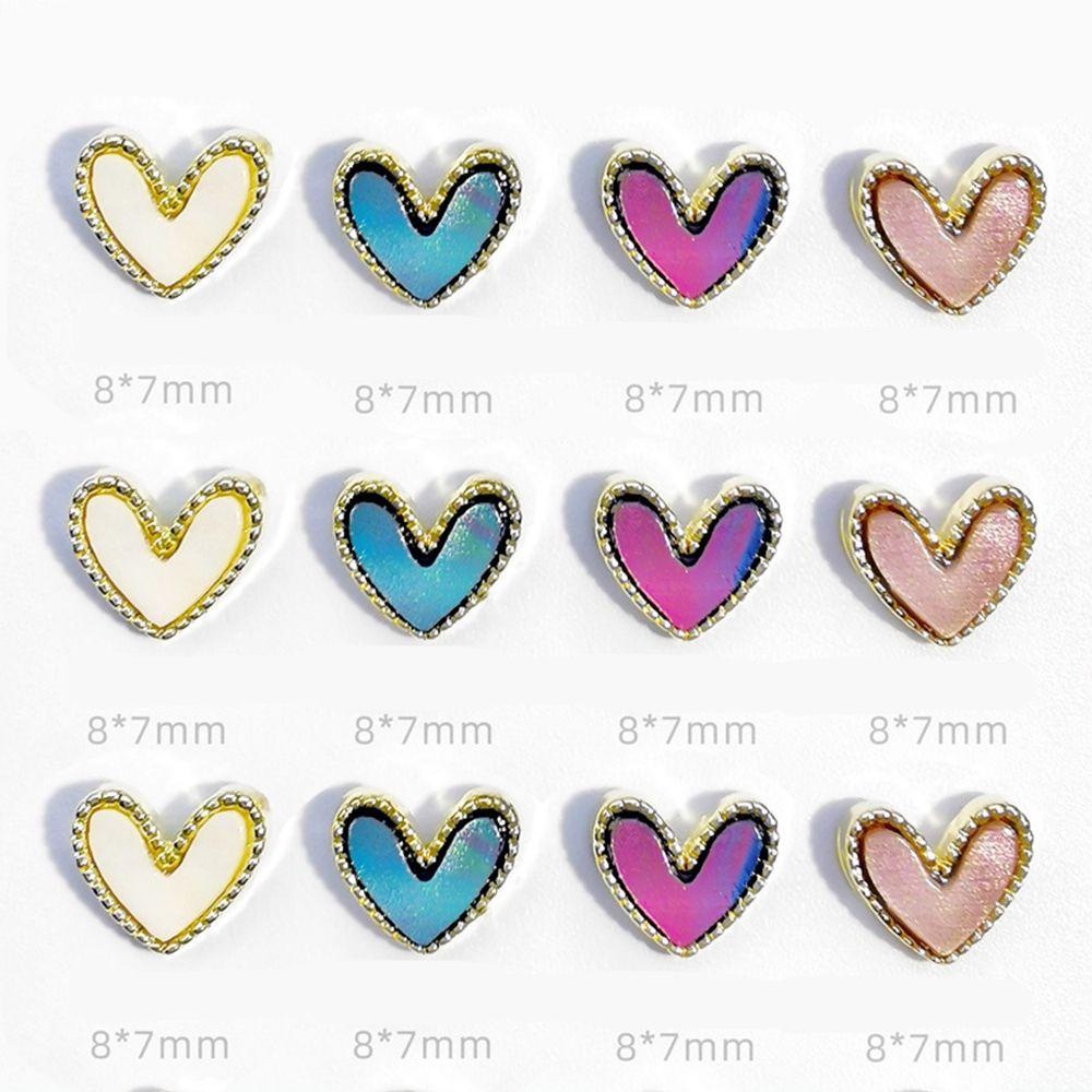 Móng Tay Giả|Phụ Kiện Trang Trí Móng Nghệ Thuật Tạo Hiệu Ứng 3D Hình Trái Tim DIY