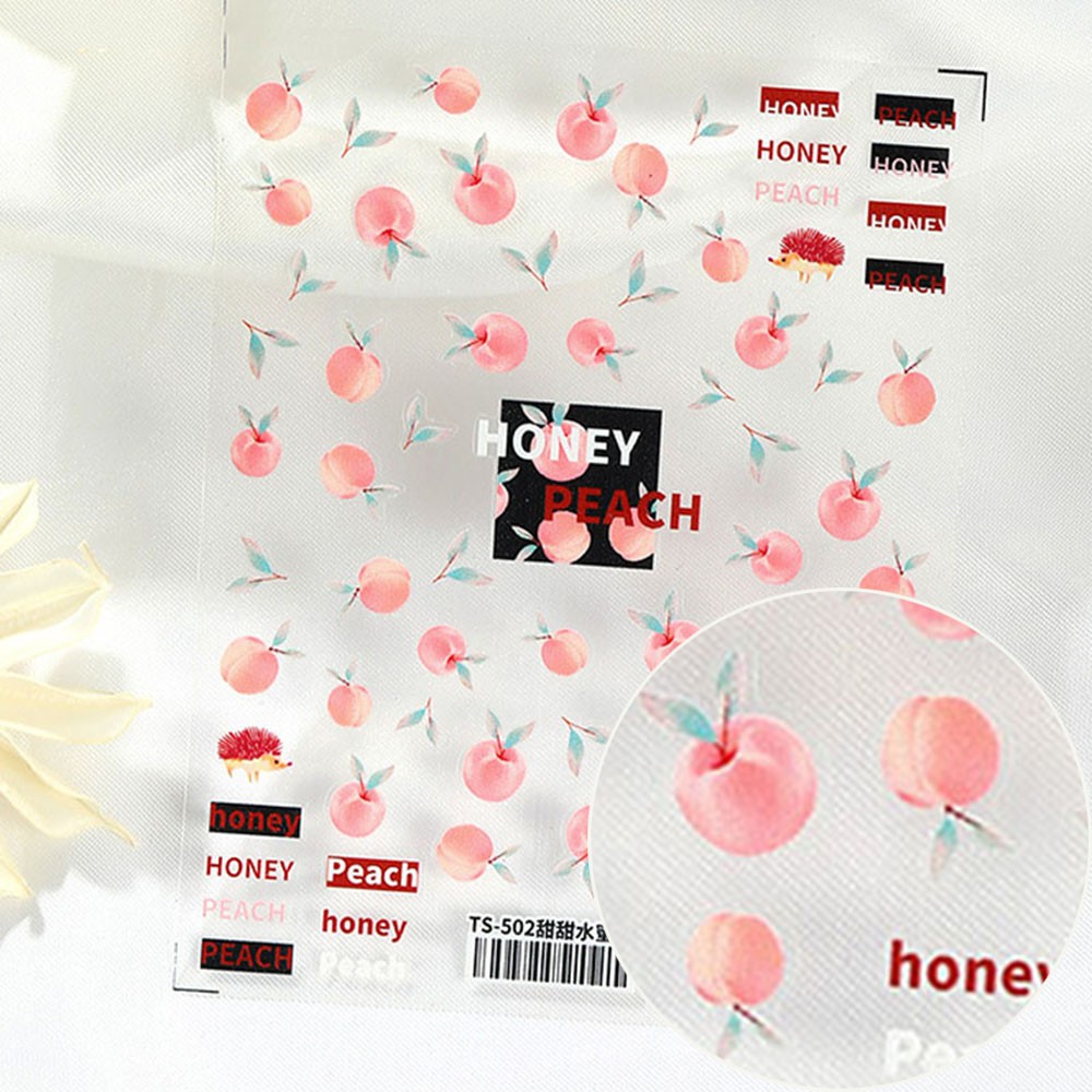 [Hàng mới về] Miếng dán trang trí móng tay 5D trong suốt họa tiết tùy chọn phong cách Nhật Bản mùa xuân hè DIY