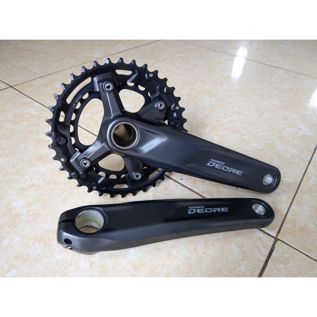 Giò đĩa xe đạp - Đùi đĩa cốt rỗng Shimano Deore M5100 2x11 26-36T