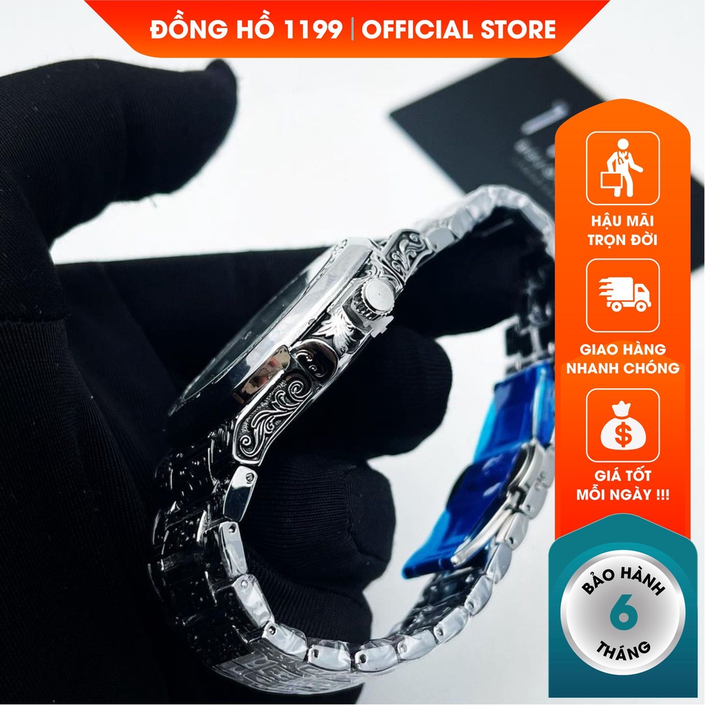 [QUÀ TẶNG] Đồng hồ nam - Đồng Hồ Dây Thép Chống Nước Chống Xước Máy Chuẩn Chất Liệu Cao Cấp 572.LM - 1199 Watches | BigBuy360 - bigbuy360.vn