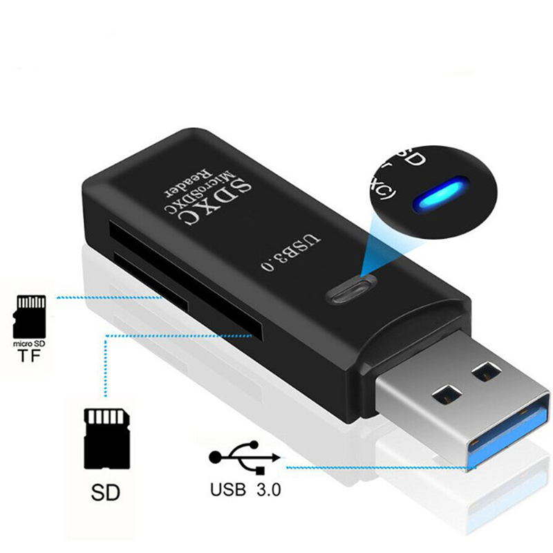 Đầu Đọc Thẻ Nhớ Micro Sdxc Tf T-Flash Tốc Độ Cao Usb 3.0