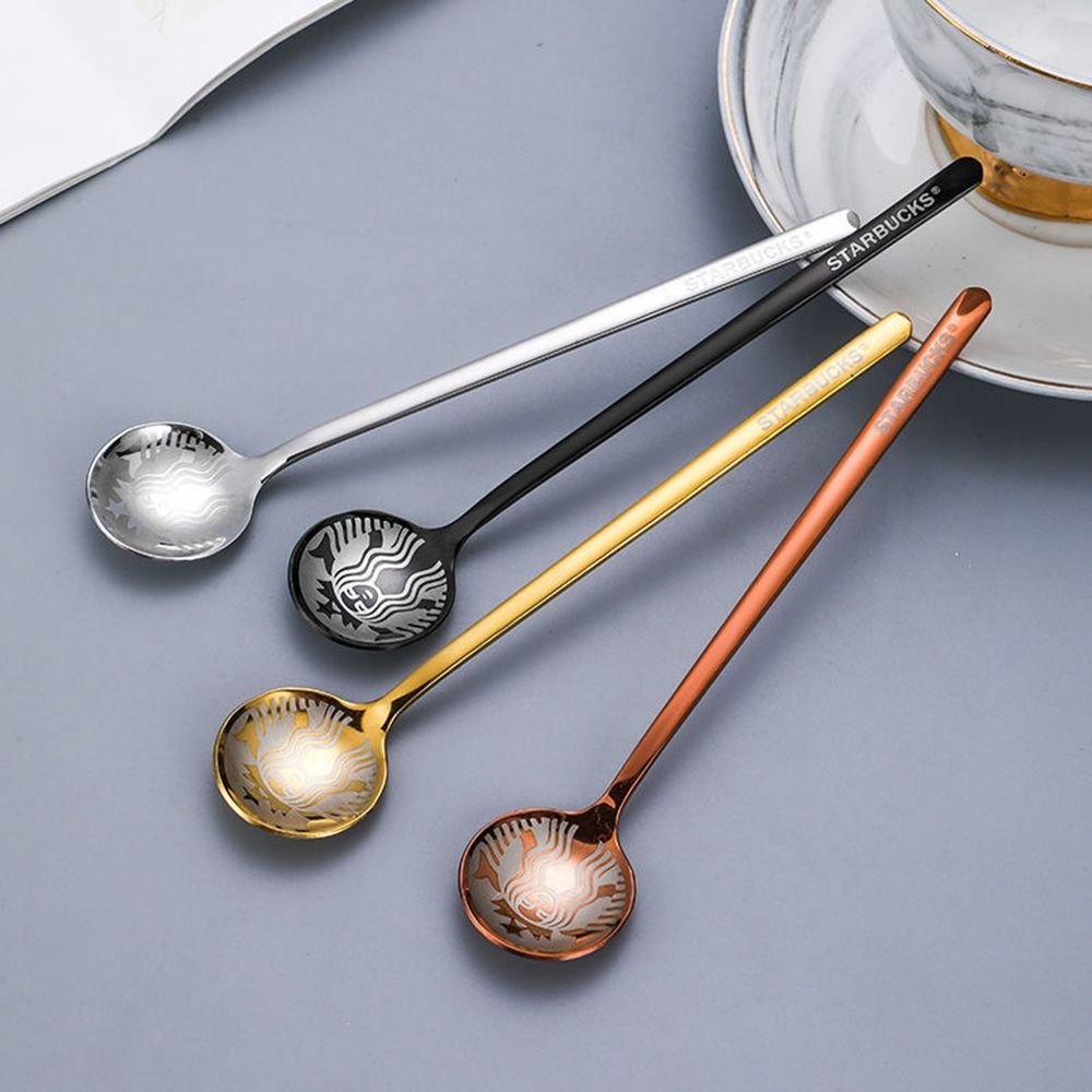Muỗng cà phê bằng thép không gỉ hình Starbucks độc đáo